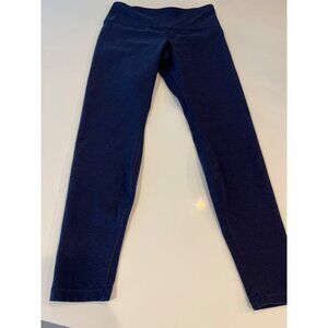 Savage X Fenty Sport High-Rise Navy Blue Leggings M Cotton Blend Stretchy Active